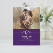 Celestial Moon and Stars Danke Foto (Stehend Vorderseite)