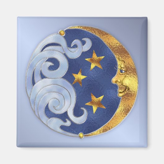 Celestial Moon and Stars Magnet (Vorne)