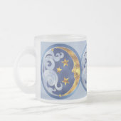 Celestial Moon and Stars Mattglastasse (Links)