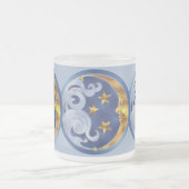 Celestial Moon and Stars Mattglastasse (Mittel)