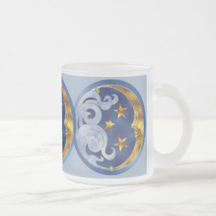 Celestial Moon and Stars Mattglastasse