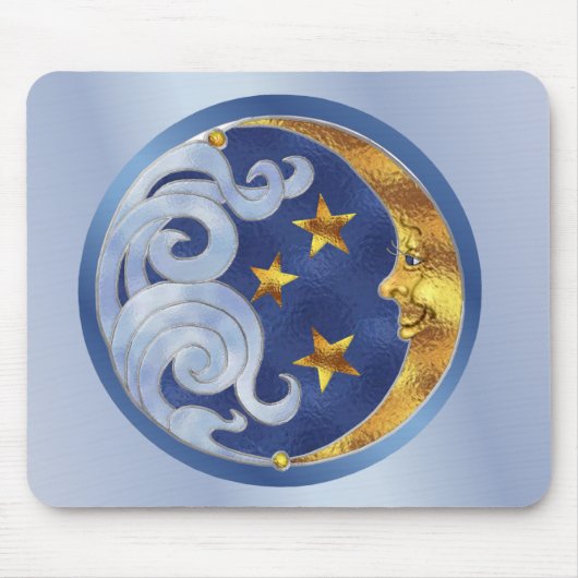 Celestial Moon and Stars Mousepad (Vorne)