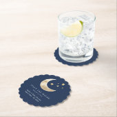 Celestial Moon and Stars Over the Moon Coaster Untersetzer (Vor Ort)