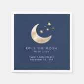 Celestial Moon and Stars Over the Moon Paper Serviette (Vorderseite)