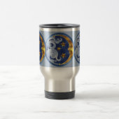 Celestial Moon and Stars Reisebecher (Mittel)