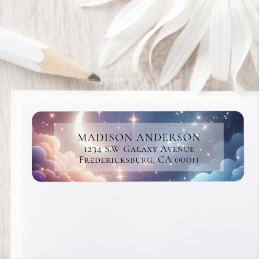Celestial Moon and Stars Wedding Address (Insitu)