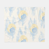 Celestial Moon Baby Fleece Blanket Soft Nursery (Vorderseite (Horizontal))
