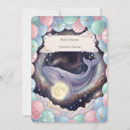 Celestial Moon Baby Shower Invitation Einladung