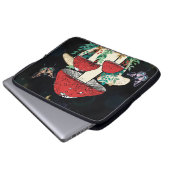 Celestial Moon Boho Magic Mushrooms Laptopschutzhülle (Vorne Knopf)