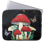 Celestial Moon Boho Magic Mushrooms Laptopschutzhülle (Vorderseite)