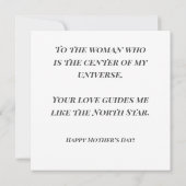 Celestial Moon Boho Mother's Day Card Karte (Rückseite)