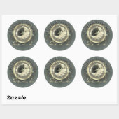 Celestial Moon Buchzeichen Stickers (Blatt)