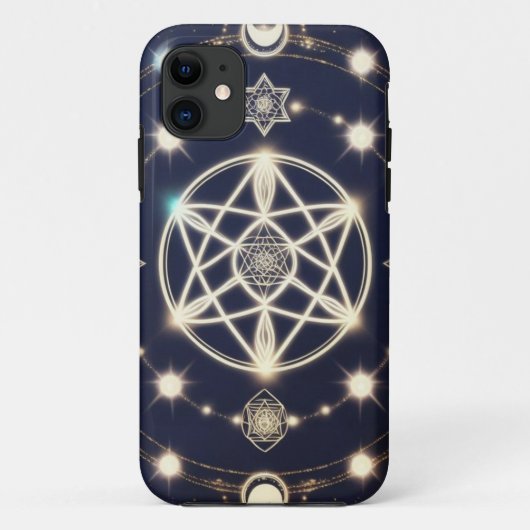 Celestial Moon Cycle Mandala – Sacred Geometry Case-Mate iPhone Hülle (Rückseite)