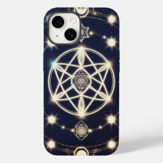 Celestial Moon Cycle Mandala – Sacred Geometry Case-Mate iPhone 14 Hülle