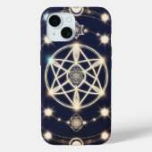 Celestial Moon Cycle Mandala – Sacred Geometry Case-Mate iPhone Hülle (Rückseite)
