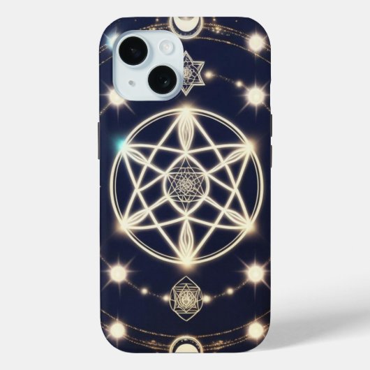 Celestial Moon Cycle Mandala – Sacred Geometry Case-Mate iPhone Hülle (Rückseite)