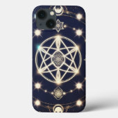 Celestial Moon Cycle Mandala – Sacred Geometry Case-Mate iPhone Hülle (Rückseite)