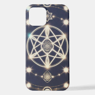 Celestial Moon Cycle Mandala – Sacred Geometry iPhone 12 Hülle