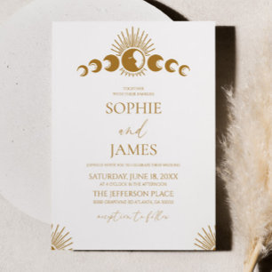 Celestial Moon Cycle Minimal Einladung