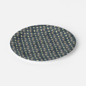 Celestial Moon & Daffodil Baby Shower Paper Plates Pappteller (Schrägansicht)