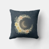 Celestial Moon & Daffodil Nursery Pillow Kissen (Rückseite)