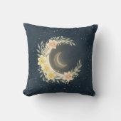 Celestial Moon & Daffodil Nursery Pillow Kissen (Vorderseite)