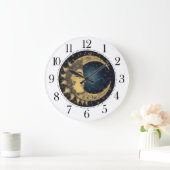 Celestial Moon Face Große Wanduhr (Zuhause)