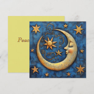 Celestial Moon Feiertagskarte