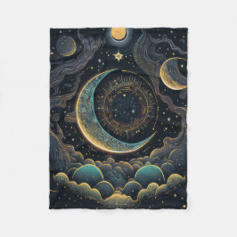 Celestial Moon Fleecedecke