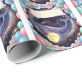 Celestial Moon Gift Wrapping Paper Geschenkpapier (Rolleneckpunkt)