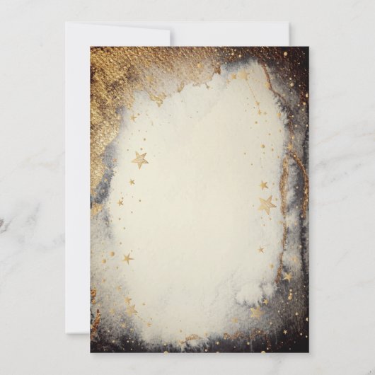 Celestial Moon Girl Einladung (Rückseite)