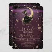 Celestial Moon Girl Stars Einladung (Vorne/Hinten)