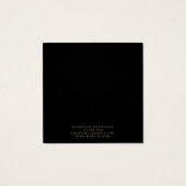 Celestial Moon Gold Black Earring Display Cards (Rückseite)