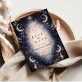 Celestial Moon Gothic Wedding Save The Date