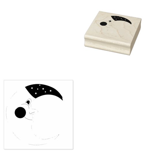Celestial Moon Gummistempel (Stempel)