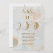 Celestial Moon Individuellen Namens Hochzeitssatte Ankündigung (Rückseite)