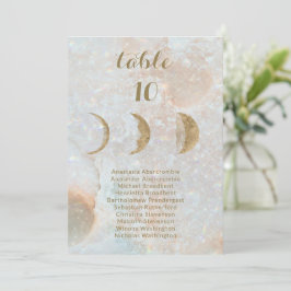 Celestial Moon Individuellen Namens Hochzeitssatte Ankündigung