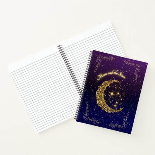 Celestial Moon Journal und Notebook Notizblock (Innenseite)