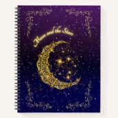 Celestial Moon Journal und Notebook Notizblock (Vorderseite)