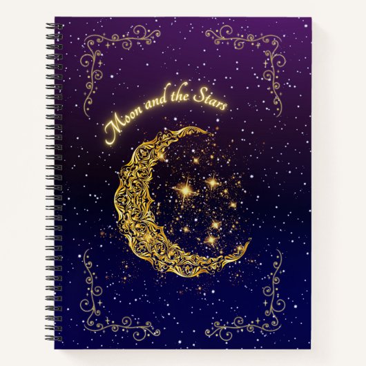 Celestial Moon Journal und Notebook Notizblock (Vorderseite)