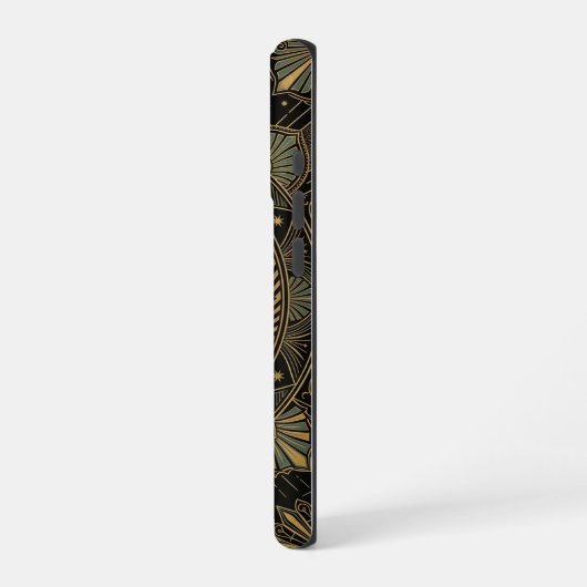 Celestial Moon Mandala | Art iPhone 16 Pro Case Hülle (Linke Seite)