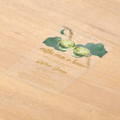 Celestial Moon Matcha made in Heaven Brautparty Acryleinladungen (Ablage )