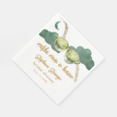Celestial Moon Matcha made in Heaven Brautparty Serviette (Ecke)