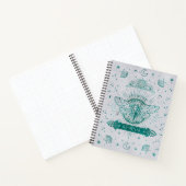 Celestial Moon Moth Personalisiert Journal Notizblock (Innenseite)