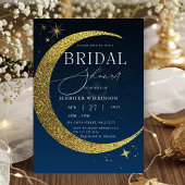 Celestial Moon Mystical Starry Night Brautparty Einladung