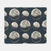 Celestial Moon Phase (2) Fleecedecke (Vorderseite (Horizontal))