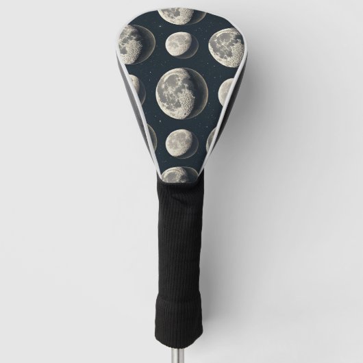 Celestial Moon Phase (2) Golf Headcover (Vorderseite)