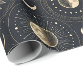 Celestial Moon Phase (4) Geschenkpapier (Rolleneckpunkt)