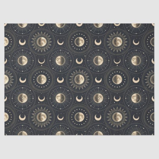 Celestial Moon Phase (4) Seidenpapier (Vorderseite)