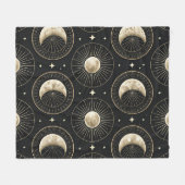Celestial Moon Phase (5) Fleecedecke (Vorderseite (Horizontal))